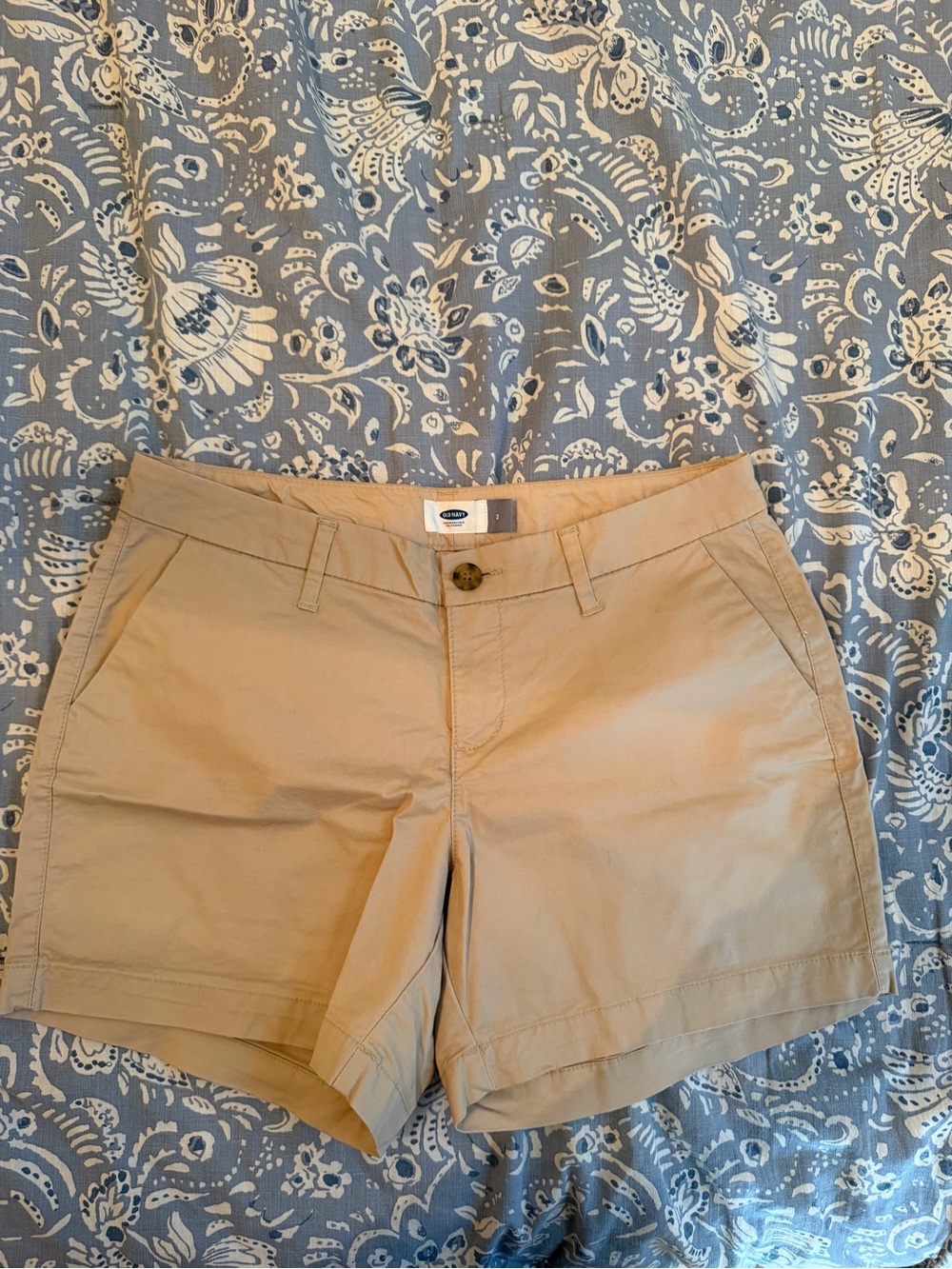 Old Navy Tan Cotton Bermuda Shorts